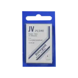 25x40mm Showgard Mounts - Pre-cut Singles (Black)