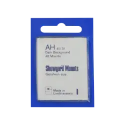 52x36mm Showgard Mounts - Pre-cut Singles (Black)