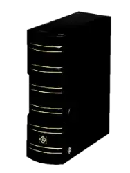 Grande-G Classic 4 Ring Certified Coin Slab Album with Slip Case (6 Pages) Black