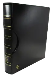 Grande Classic 3 Ring Certified Coin Slab Album with Slip Case (4 Pages) Black