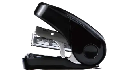 Flat Clinch Stapler- Mini (Black)