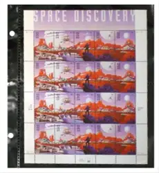 USA Cover Album Pages (Black) - 1 Pocket