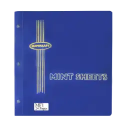 Mint Sheet File, 24 Sheet Capacity (Blue)