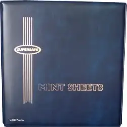 Deluxe Mint Sheet Binder Only (Blue)