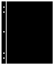 Supersafe Stocksheets 1 Row 263mm, Black