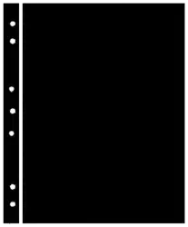 Hagner Stock Sheets 1 Row Black One Sided