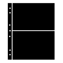 Hagner Stock Sheets 2 Row Black One Sided