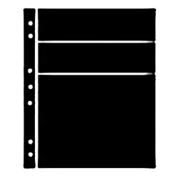 Hagner Stock Sheets 3 DIFF Row Black One Sided