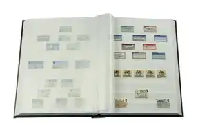 Hard Cover Stockbook with 64 White Pages and Glassine Interleaves (Green) - L4/32GR