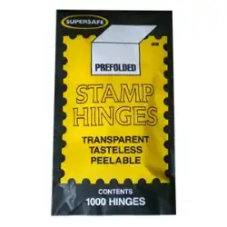 Supersafe Hinges - Package of 1000, Pre-folded