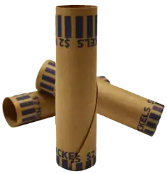Preformed Tube Coin Wrappers - Nickel