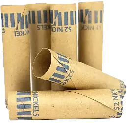 Nested Preformed Nickel Tube Coin Wrappers