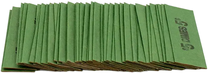 Flat Dime Coin Wrappers