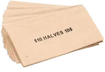 Flat Half Dollar Coin Wrappers