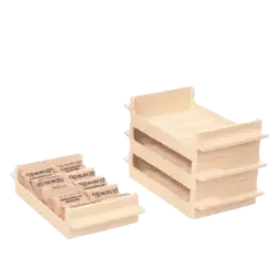 Half Dollar Interlocking Coin Roll Trays