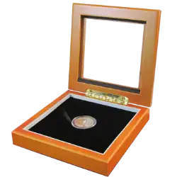 Guardhouse 5x5 Glass-top Wood Display Box - Holds Small Sized Capsule