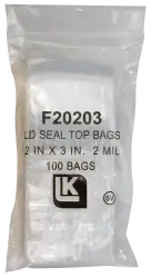 Zip Lock Bag - 2x3 (2 Mil)
