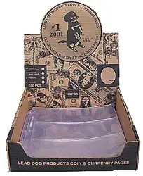 3 Pocket Lead Dog Notebook Pages for Large Currency