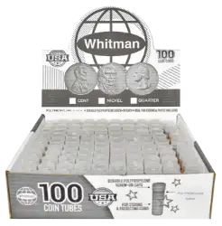 Round Coin Tube-Cent, 100/box