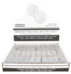 Round Coin Tube-Presidential, 100/box