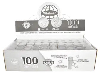 Round Coin Tube-ASE, 100/box