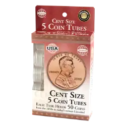 5 Round Coin Tube - Cent