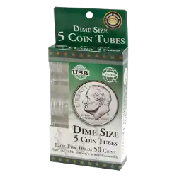 5 Round Coin Tube - Dime