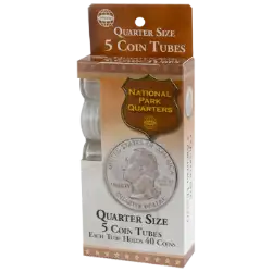 5 Round Coin Tube - Quarter