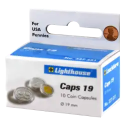 19mm - Coin Capsules (pack of 10)