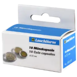 22mm - Coin Capsules (pack of 10)