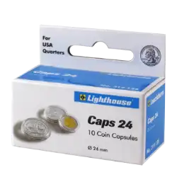 24mm - Coin Capsules (pack of 10)