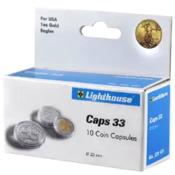 33 mm - Coin Capsules (pack of 10)