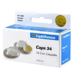 34mm - Coin Capsules (pack of 10)