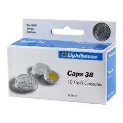 38mm - Coin Capsules (Pack of 10)
