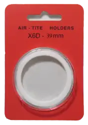 Air Tite Ring Fit High Relief 39mm Retail Package Holders - Model X6D