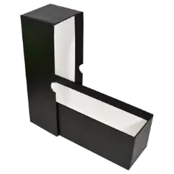 Single Row Slab or Crown Box - 8.25" - Standard Duty - Black