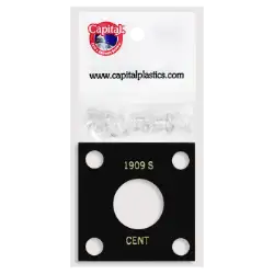 Capital Plastics 144 Coin Holder - 1909S Cent