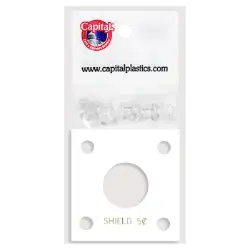 Capital Plastics 144 Coin Holder - Shield Nickel