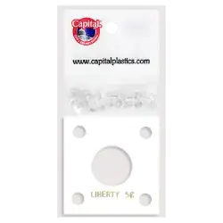 Capital Plastics 144 Coin Holder - Liberty Nickel