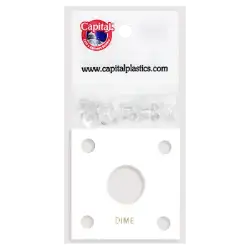 Capital Plastics 144 Coin Holder - Dime