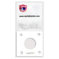 Capital Plastics 144 Coin Holder - Quarter