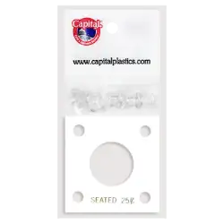 Capital Plastics 144 Coin Holder - Seated Liberty Quarter