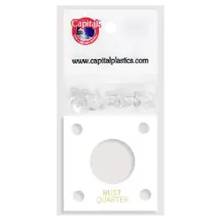 Capital Plastics 144 Coin Holder - Bust Quarter