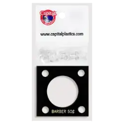 Capital Plastics 144 Coin Holder - Barber Half Dollar