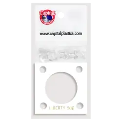 Capital Plastics 144 Coin Holder - Liberty Half Dollar