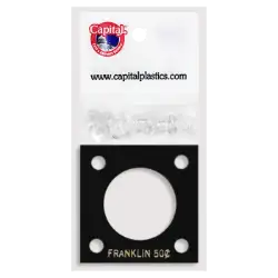 Capital Plastics 144 Coin Holder - Franklin Half Dollar