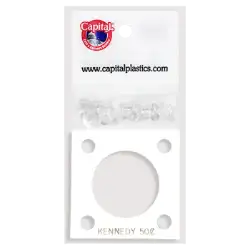Capital Plastics 144 Coin Holder - Kennedy Half Dollar