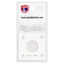 Capital Plastics 144 Coin Holder - Half Cent