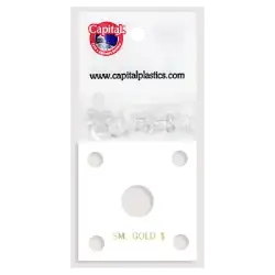 Capital Plastics 144 Coin Holder - Small Gold $ (type 1)