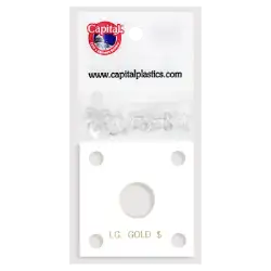 Capital Plastics 144 Coin Holder - Large Gold $ (type 2&3)